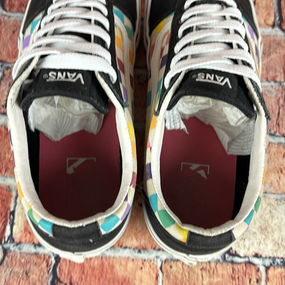 VANS CHECKERBOARD LOWTOP SHOES WOMANS SIZE 6.5 GUC - Picture 10 of 13